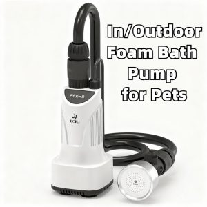 Brushless Motor Pet Foam Bath Pump, Ultra-Quiet Circulating System for Deep Cleansing & Gentle Skin Care,Dog Cat Grooming