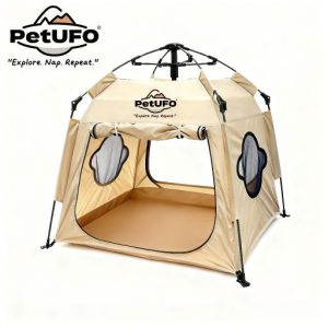 PETUFO Instant Pop Up Pet Tent for Indoor Outdoor Use,Waterproof Oxford cloth