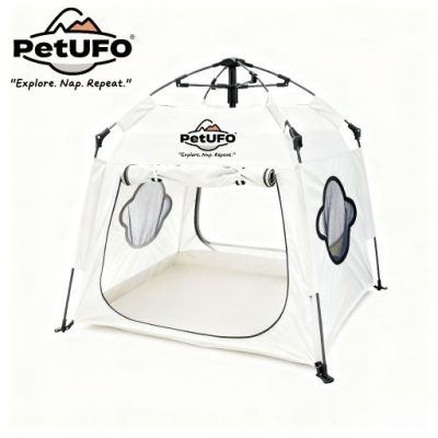 PETUFO Instant Pop Up Pet Tent for Indoor Outdoor Use,Waterproof Oxford cloth